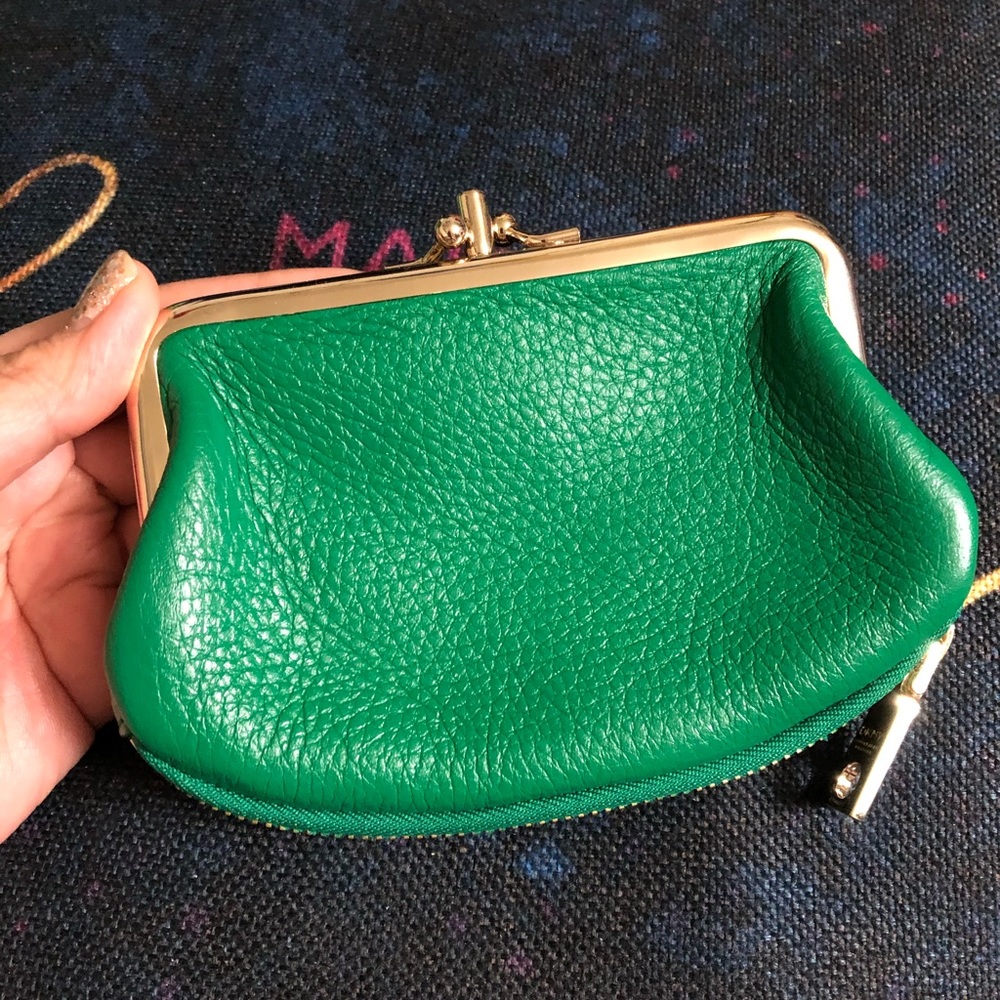 *NEW* DKNY green and gold wallet.